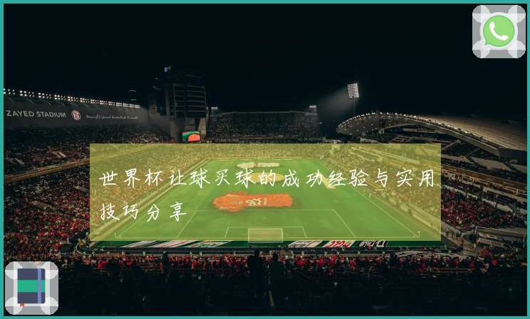 世界杯让球买球的成功经验与实用技巧分享